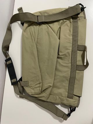 Bolso bandolera beige/verde militar