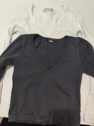 Lote 2 Camisetas Stradivarius Talla XS