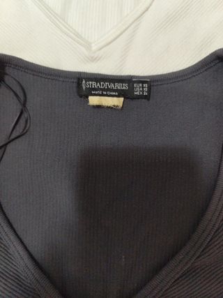 Lote 2 Camisetas Stradivarius Talla XS