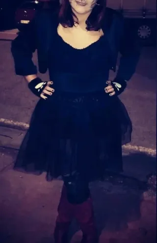 Falda Tul Negra Talla M-L