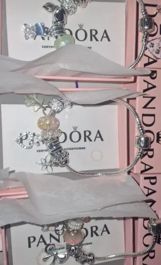 Pulseras estilo Pandora plata