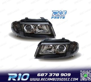 FAROS AUDI A4 B5 99-01 FONDO NEGRO