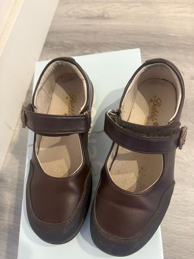 Zapatos colegiales niña marrón T.32