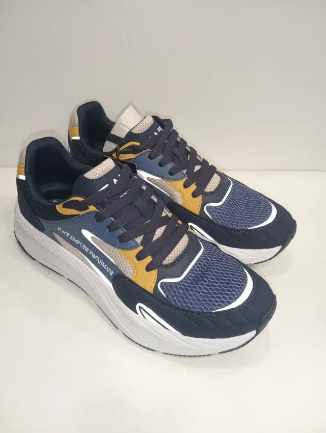 Scarpe Uomo Emporio Armani Blu/Giallo