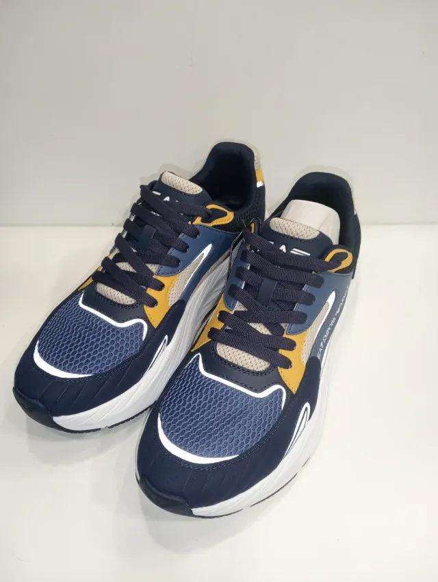 Scarpe Uomo Emporio Armani Blu/Giallo
