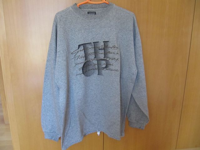 Sudadera Think Pink Gris Talla M