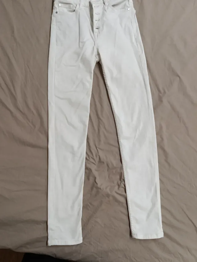 Pantalones blancos Mango Talla 36