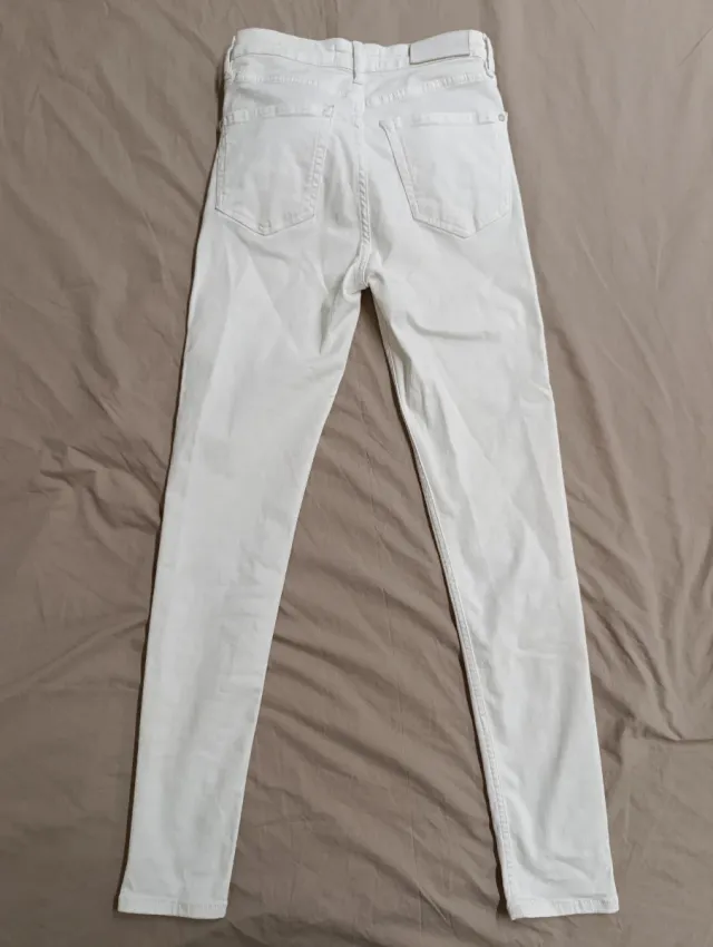 Pantalones blancos Mango Talla 36
