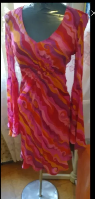 Vestido vintage estampado  Jerome L'Huillier 