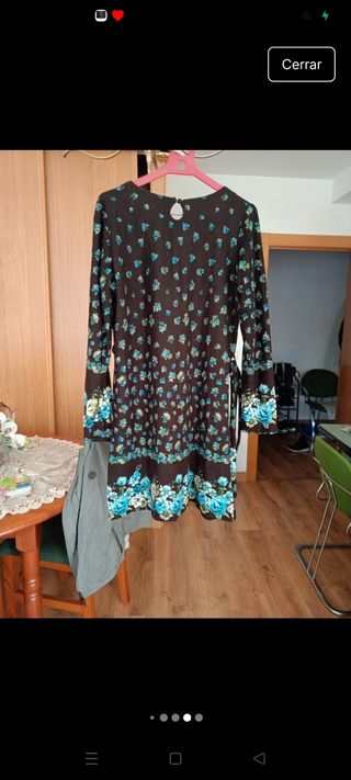 Vestido lana estampado floral