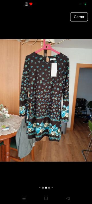 Vestido lana estampado floral