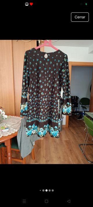 Vestido lana estampado floral