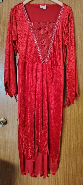 Disfraz Diablesa o Demonio Talla Única Rojo