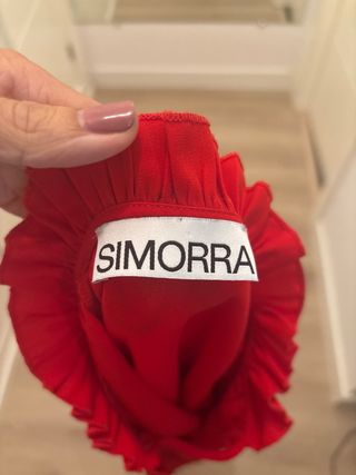Blusa Simorra Roja con Volantes
