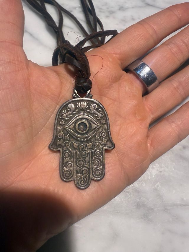 Collana Mano di Fatima Yoga con Sacchetto