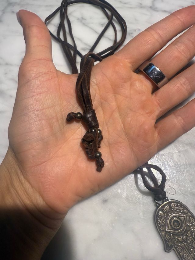 Collana Mano di Fatima Yoga con Sacchetto