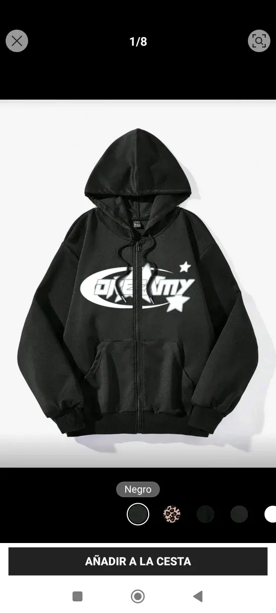 Chaqueta con cremallera y logo,nueva a estrenar