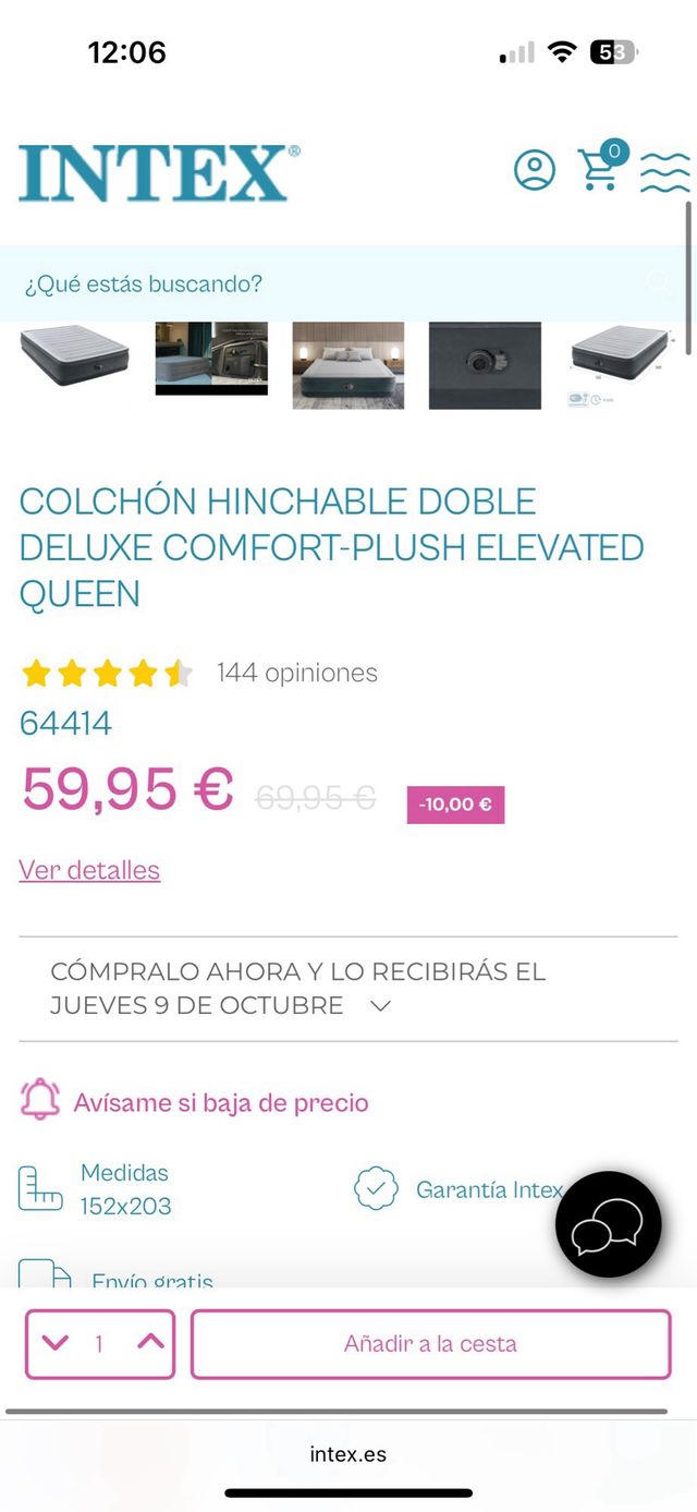 Colchón Intex Deluxe Confort-Plush Elevated
