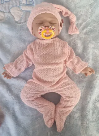 Bebé Reborn Silicona Blanda Rosa