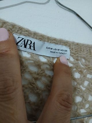 Cardigan ZARA beige e marrone