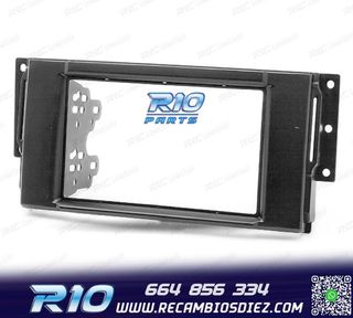 MARCO NEGRO RADIO 2-DIN PARA LAND ROVER FREELANDER DISCOVERY