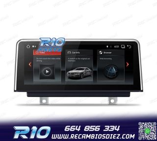 RADIO GPS ANDROID 14 PARA BMW SERIE 3 SERIE 4 10,25"
