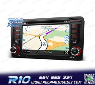 RADIO NAVEGADOR 7" PARA AUDI A3 8P 03-12 USB GPS TACTIL HD