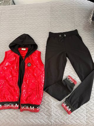 Conjunto deportivo mujer chaleco y pantalón