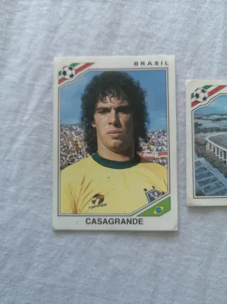 2 Cromos Panini México 86 Casagrande Estadio