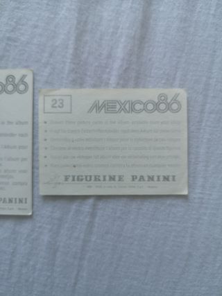 2 Cromos Panini México 86 Casagrande Estadio