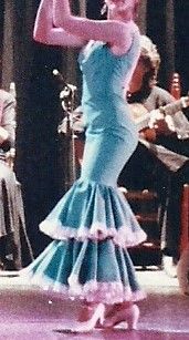 Vestido Flamenco Verde con Volantes