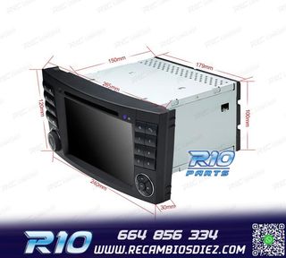 RADIO NAVEGADOR 7" PARA MERCEDES CL. E W211 CLS W219 USB GPS