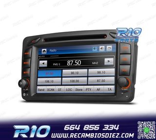 RADIO NAVEGADOR PARA MERCEDES CLASE A C CLK USB GPS TACTIL H