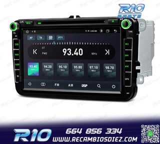 RADIO GPS ANDROID 12 PARA VOLKSWAGEN VW GOLF POLO PASSAT CAD
