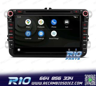 RADIO GPS ANDROID 12 PARA VOLKSWAGEN VW GOLF POLO PASSAT CAD