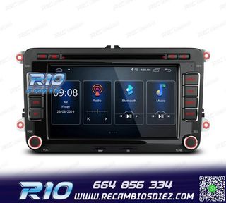 RADIO GPS ANDROID 13 PARA VOLKSWAGEN VW SEAT SKODA TOURAN 7"