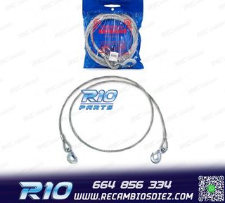 CABLE DE ACERO REMOLQUE CON DOBLE GANCHO