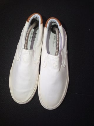 Alpargatas Polo Ralph Lauren Blancas Talla 44