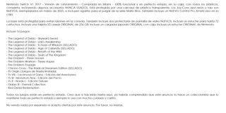 Pack Nintendo Switch V1 2017 c/ 16 juegos
