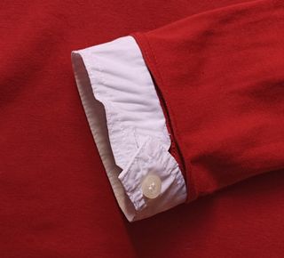 Jersey Pepe Jeans rojo con cuello y puños