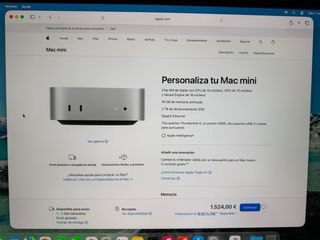 Mac mini M4 2TB SSD Plata 2024