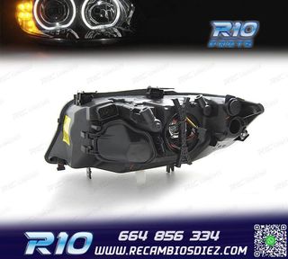 FAROS BMW E90 E91 05-12 OJOS ANGEL INTERMITENTE LED FONDO NE
