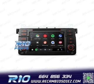 RADIO GPS ANDROID 13 PARA BMW SERIE 3 E46 PANTALLA TÁCTIL 7