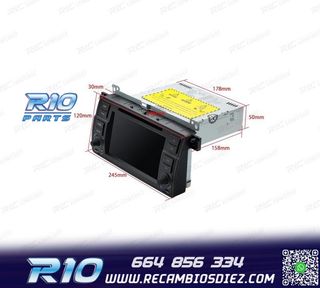 RADIO GPS ANDROID 13 PARA BMW SERIE 3 E46 PANTALLA TÁCTIL 7