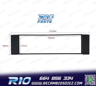 MARCO NEGRO RADIO 1-DIN PARA AUDI A3 8L A6 4B SEAT LEON TOLE