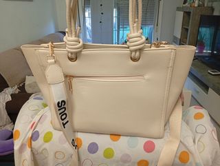 Bolso Tous Beige y Dorado