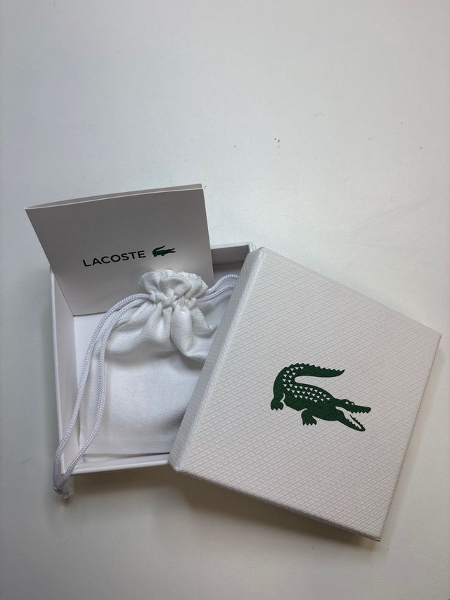 Pulsera Lacoste Plata Cocodrilo
