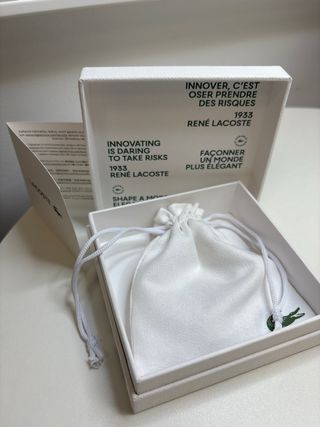 Pulsera Lacoste Plata Cocodrilo