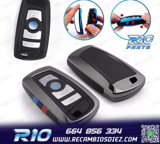 FUNDA CARCASA LLAVE BMW CUADRADA GRIS