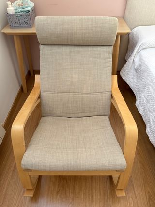 Mecedora Ikea Madera y Tela